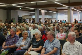Rund 220 Gäste erlebten einen Filmabend über den Wandel vom Kriegsgefangenenlager zur Gemeinde. Bildnachweis: BdV-Landesverband Hessen